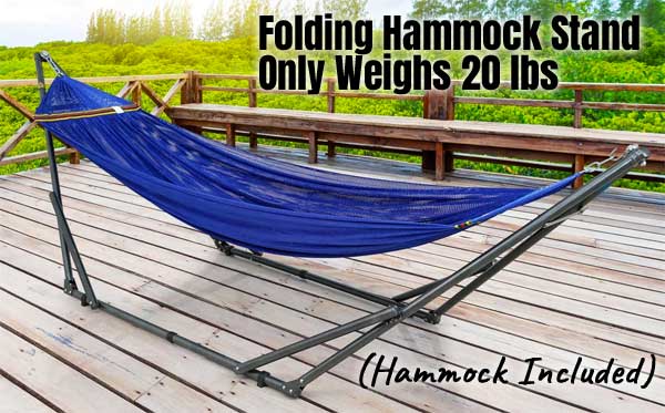 Portable Folding Hammock Stand with Hammock