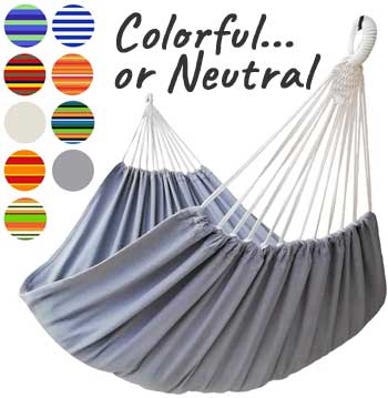 Hammock Color Choices - Neutral or Colorful Fabric