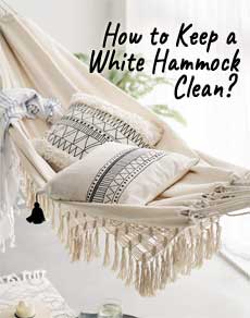 How to Keep a White Hammock Clean with a Fabric Protectant Spray