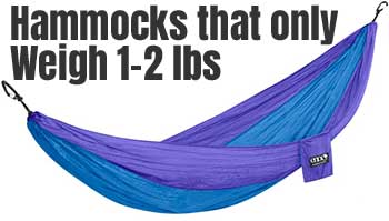 Lightweight Camping Hammocks Great for Travel Only Weigh 1-2 lbs