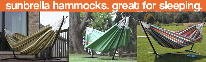 Sunbrella Hammock with Stand, in 3 Different Colors